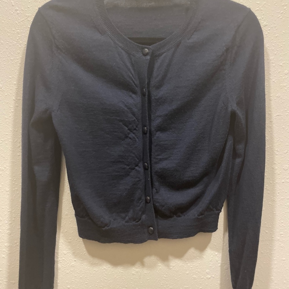 Tory Burch Midnight Blue Cardigan
